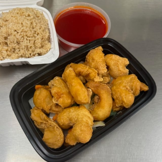Sweet and Sour Shrimp.